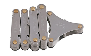 Jauge de bouchon de pas de filetage professionnel de haute qualité 40 lames métriques 60 et <span class=keywords><strong>Whitworth</strong></span> 55 degrés pour usage industriel - Product Image 3
