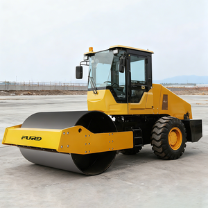 Vente Chaude Compacteur à Rouleau Vibratoire Monocylindre de 8 Tonnes à Tambour Lisse de Haute Qualité - Product Image 1