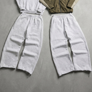 Pantalon de survêtement rayé sur mesure Yingling, style vintage patchwork, streetwear hip-hop, coupe droite oversize pour homme - Product Image 3