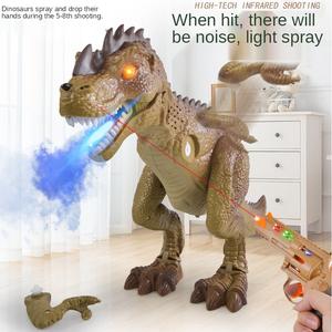 AiJH Jouet de <span class=keywords><strong>dinosaure</strong></span> RC 3D, cadeau d'anime, jouet électrique à pulvérisation, <span class=keywords><strong>dinosaure</strong></span> en plastique, simulation de marche, jouet de <span class=keywords><strong>dinosaure</strong></span> RC - Product Image 2