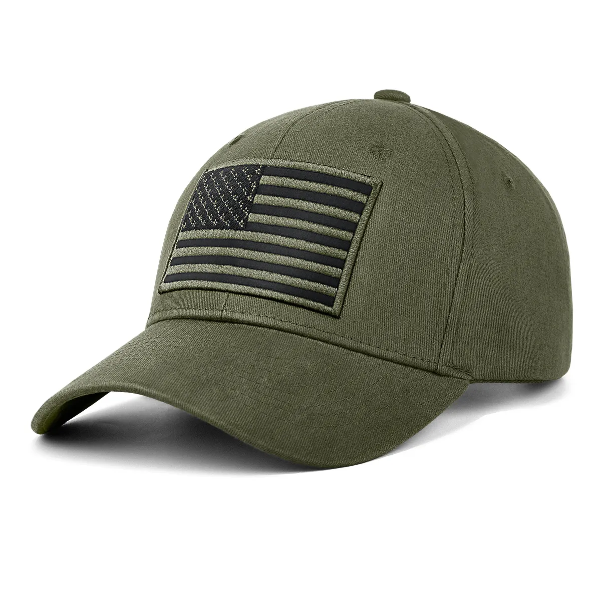 Unisex amerikanische Flagge Baseballmütze für Herren Damen niedriges Profil USA Trucker-Mütze einstellbarer einfacher Dad-Mütze mit individuellem Logo