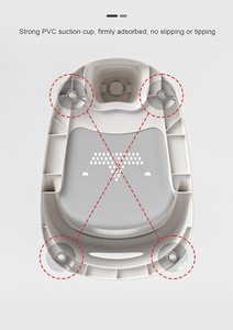 Siège de <span class=keywords><strong>bain</strong></span> pour bébé avec thermomètre TPE souple et ventouses en bas en forme de volant Siège de <span class=keywords><strong>bain</strong></span> pour bébé - Product Image 6
