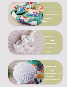 חמוד צעצוע כלב צעצוע ממולאים חיה קטיף צעצועים ללעוס כלבים עמיד ללעוס כלב לעג קטן בינוני - Product Image 3