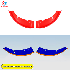 HONGHANG Aileron d'angle de pare-chocs avant pour <span class=keywords><strong>Dodge</strong></span> <span class=keywords><strong>Charger</strong></span> SRT Scat Pack 2015-2023, garniture latérale avant, vente en gros d'usine OEM - Product Image 1