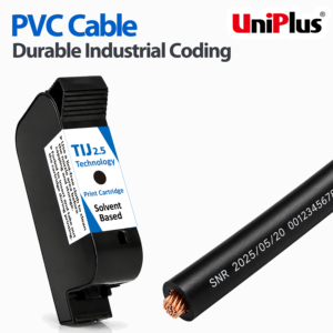 Solución de Codificación Industrial Duradera, Cartucho de Tinta Solvente para Marcado de Número de Serie en Cables de PVC - Product Image 1
