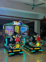 Nouveau simulateur de course interactif à deux joueurs pour borne d'arcade, fonctionnant à monnayeur, construction métal-plastique, prise en charge de la langue anglaise, à vendre