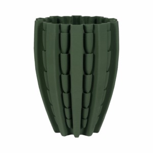Vaso in porcellana scolpita con design testurizzato per soggiorno e decorazioni per la casa - Product Image 1