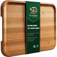 Planche à découper en bambou FLYWOD, ensemble de 3 planches à découper en bambou