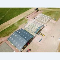 Abri de ferme en acier de style traditionnel de haute qualité, préfabriqué, pour l'élevage de porcs, de moutons, de vaches, de chèvres, maison pour chèvres