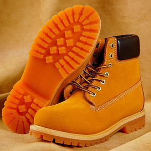 Customizable Men's <b>Boots</b> Factory Wholesale High-top Casual <b>Boot</b> Classic Versatile Outdoor Lace-up <b>Spring</b>/Autumn Yellow British - Product Image 3