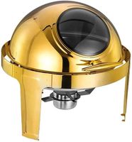 Gold Chafing Dish Buffet Set Hotel Luxus Buffet Food Warmer Chafing Dish Runde Gold