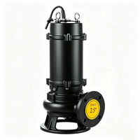 Pompe submersible de découpe WQ-QG personnalisée pour eaux usées, moins de 7,5 kW, avec lame en alliage 20CrNiMo anti-colmatage pour drainage des eaux usées