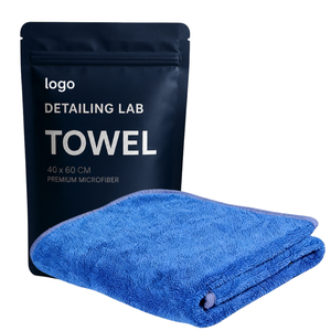 Serviette microfibre OEM simple face 600-800 g/m² mélange 80/20 super absorbante séchage rapide pour lavage et séchage de voiture - Product Image 1