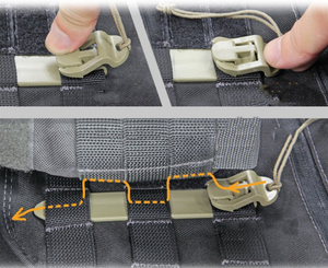 5.5/6.5 "tactique Molle bâton à dégagement rapide Pals sangle connexion attacher Clip sangle système de remplacement accessoires - Product Image 2