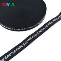 Bande élastique en nylon jacquard de 20 mm avec logo personnalisé pour sous-vêtements et vêtements de yoga