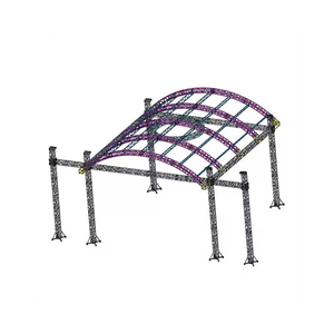 Precio de Fábrica Personalizado OEM ODM F34 Spigot Truss Global F34 290x290mm Estructura de Aluminio para Techo Arqueado, Estructura de Aluminio - Product Image 3