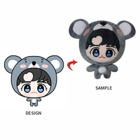 Peluche personnalisée en forme de personnage d'anime, jouet en peluche sur mesure, porte-clés en peluche personnalisé