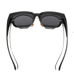 Sunglasses Unisex <b>Black</b> <b>Frame</b> PC Lens UV400 Protection Quadrilateral Style For Driving Travel Fashion - Product Image 2