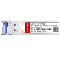 1000Base-BX SFP Alıcı-Verici LS-BL31491G-40C BiDi 1310nm TX 1490nm RX Tek LC 40km Tek Modlu