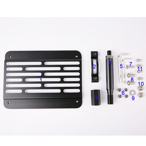 A4 B8 Modelo 08-15 Parachoques delantero Gancho de remolque Matrícula Soporte reubicado Marco de matrícula - Product Image 1