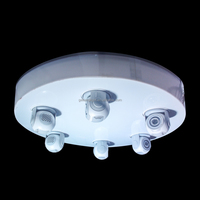 Luz Móvil de Cabeza LED con Estructura Giratoria de Aleación de Aluminio y Cabrestante Cinético para Decoración de Techo de Discotecas, Bares y Fiestas