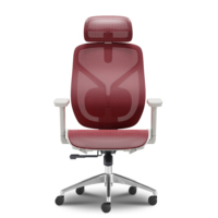 Chaise de bureau exécutive ergonomique moderne en maille avec siège rembourré, accoudoirs réglables et base pivotante - Idéale pour le bureau à domicile et l'hôtellerie
