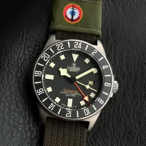 Đồng hồ cơ khí thời trang cao cấp 42MM vỏ titan nhà máy M+ tự động Sei Ko, viền lặn GMT Pelagosy - Product Image 2