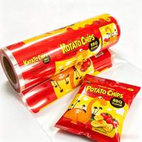 Fabricant OEM – Rouleau de film d'aluminium alimentaire imprimé, film barrière plastique, sachet vide pour l'emballage de chips et de snacks croustillants