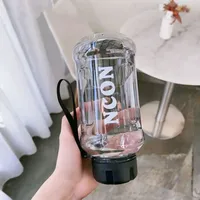Bouteille d'eau transparente portable, étanche, grande capacité, bouilloire de voyage légère