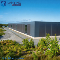 Almacén de Estructura de Acero Resistente al Viento, Logística, Almacenamiento, Edificio Prefabricado de Acero, Metal para Condiciones Climáticas Extremas