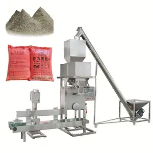 Enchimento do pó 5kg 15kg 20kg 25kg 50kg máquina de enchimento de farinha de trigo com máquina de costura