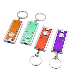Porte-clés LED lumineux, mini lampe torche, matériau ABS, couleur personnalisable, indice de protection IP20, autres produits d'éclairage - Product Image 1