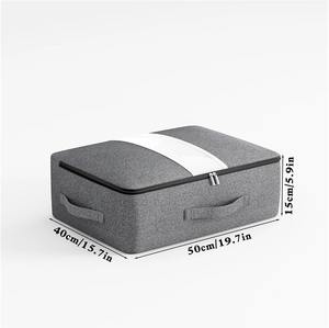 Small Clothes Storage Bag Eco-Friendly Breathable <b>Under</b> <b>Bed</b> Storage Bags for Clothing Blankets - Product Image 4