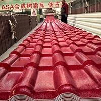 Lámina de Techo de Resina Sintética ASA Resistente al Calor, Acero y PVC para Hoteles y Villas, Estilo de Diseño Tradicional, Disponible en Stock