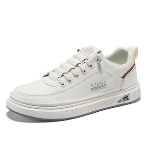 Zapatillas Deportivas Transpirables de Estilo Nuevo para Hombre, Color Blanco, con Suela Gruesa de Moda, Parte Superior de Lona, Sin Cordones, Casuales, para Verano, Otoño e Invierno - Product Image 5