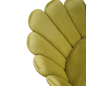 Sissi <b>Chair</b> Set Of 4 <b>Mustard</b> Yellow Velvet Metal Base Indoor Dining <b>Chairs</b> - Product Image 3