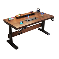 Bureau de style moderne en bois massif réglable en hauteur électrique pour la maison chambre à coucher étude ou établi pour les jeux