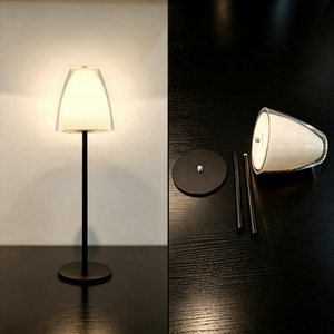 Lampe de table étanche en forme de cône en gelée, entièrement enveloppée, design translucide, texture premium, longue autonomie de la batterie, tactile, pour chambre à coucher - Product Image 5