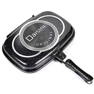 Piastra per Sandwich a Doppio Lato, Padella Antiaderente in Alluminio, Piastra per <span class=keywords><strong>Panini</strong></span> <span class=keywords><strong>e</strong></span> Sandwich per Barbecue - Product Image 3
