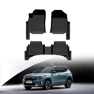 Tapis de sol de voiture TPE faits à la main, fabrication OEM, très demandés, ensemble complet, imperméables, tapis de voiture 5D pour Kia Seltos 2024 - Product Image 1