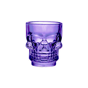 Vente en gros au prix <span class=keywords><strong>le</strong></span> plus bas Verres à liqueur crâne en verre de forme spéciale de couleur personnalisée Mini <span class=keywords><strong>whisky</strong></span> Vodka Tasses en verre à liqueur - Product Image 3