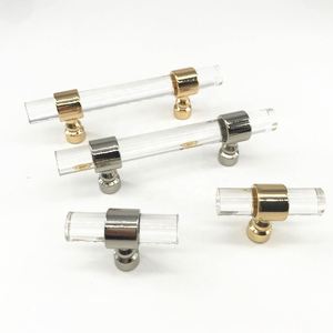 CX863 Tirador de 5 pulgadas de acrílico Lucite, tradicional, duradero y ecológico, para gabinetes, puertas de muebles, tiradores en T y tiradores de cajones de armario - Product Image 4