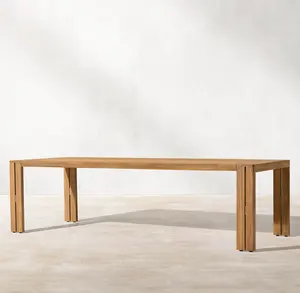 Sassanid – ensembles de Patio de jardin, mobilier d'extérieur d'hôtel de luxe, Table à manger <span class=keywords><strong>en</strong></span> teck Matiran, nouvel arrivage - Product Image 3