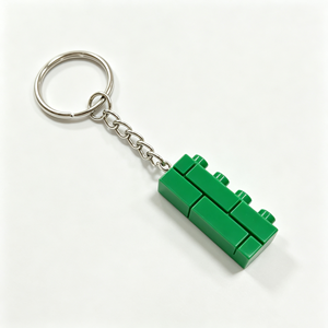 Porte-clés en forme de brique BLOCKMOC 1×4, porte-clés coloré en forme de bloc de construction, accessoire en plastique pour porte-clés, idéal pour les cadeaux de fête - Product Image 4