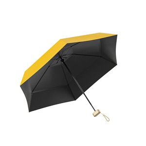 <span class=keywords><strong>Parapluie</strong></span> manuel pliable 6 volets anti-UV, revêtement noir épaissi, protection soleil et pluie, logo personnalisé, coffret cadeau, couleur unie, cadeau d'affaires - Product Image 3