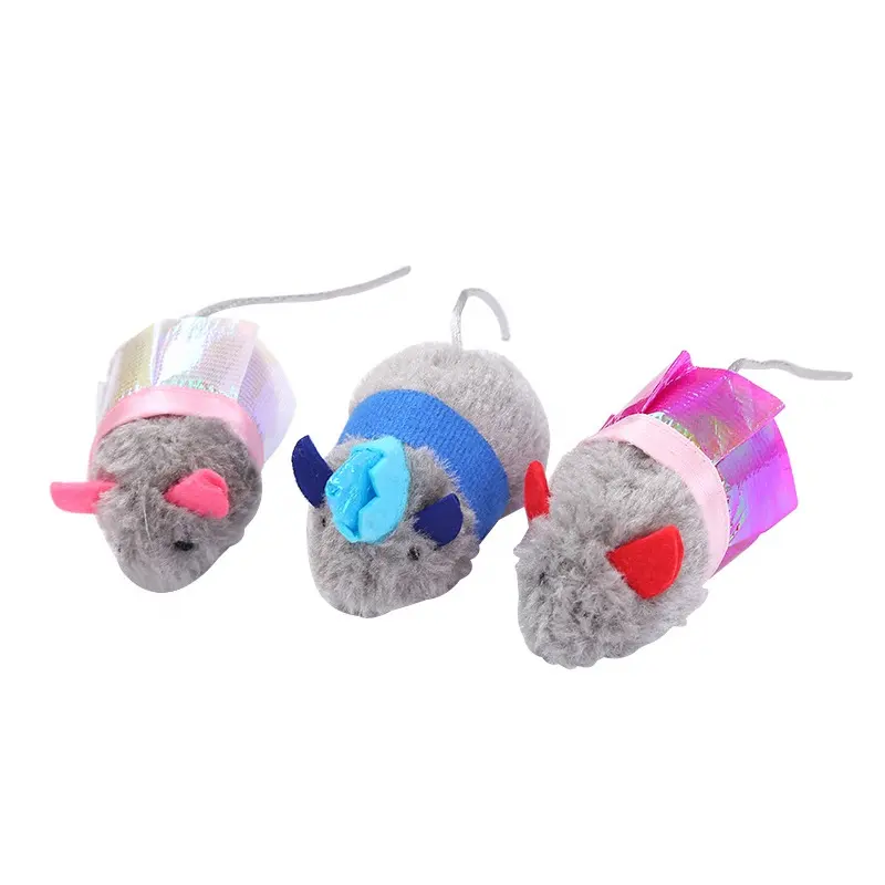 Pet Paradise yeni ürünler mezuniyet balo kıyafetleri kedi oyuncak fare üç renkli peluş fare