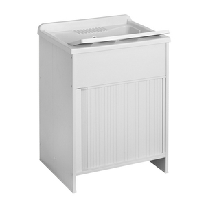 Fregadero Exterior con Mueble de Plástico de 45 cm de Ancho x 50 cm de Profundidad con Apertura de Rodillo para Baño - Product Image 1