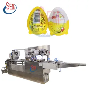 CE ISO Certified Automatic Hot Forming Fun Egg Chocolate Bubble Cover Blister Packing Packaging Machine