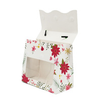 Boîte cadeau en papier personnalisée en gros pour l'emballage de produits de soin de la peau avec poignée et fenêtre en PVC