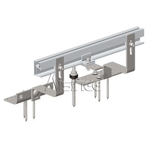 Crochet de toit solaire en acier inoxydable SUS304, support photovoltaïque réglable pour système de montage de <span class=keywords><strong>panneaux</strong></span> <span class=keywords><strong>solaires</strong></span> |   AISINEE - Product Image 1